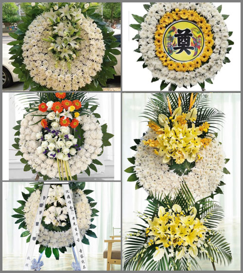 安徽铜陵市枞阳县横埠镇谋道村花圈速递